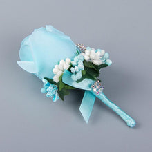 Load image into Gallery viewer, Soft Blue Boutonniere