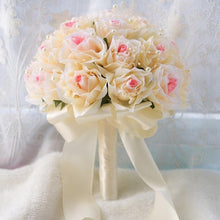 Load image into Gallery viewer, Pears Beaded with Ribbon Bride Bouquet