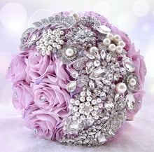Load image into Gallery viewer, Gorgeous Beaded Crystal Wedding Bouquet