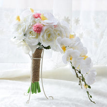 Load image into Gallery viewer, Waterfall Pink White  Flowers Bride Bouquets
