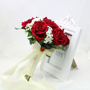 Glamorous Red Bride Bouquet