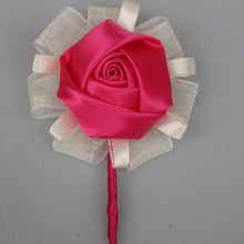 Load image into Gallery viewer, Satin Rose Boutonniere
