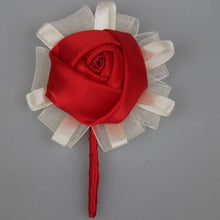 Load image into Gallery viewer, Satin Rose Boutonniere