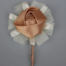 Load image into Gallery viewer, Satin Rose Boutonniere